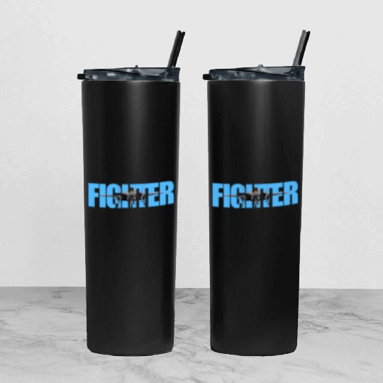 Fighter F-35 Lightning II Tumbler With Lid And Straw