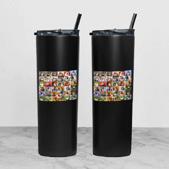 Bark Collage Tumbler With Lid And Straw