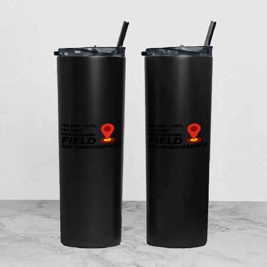 Field Reconnaissance GIS Surveyor Mapping Humor Tumbler With Lid And Straw