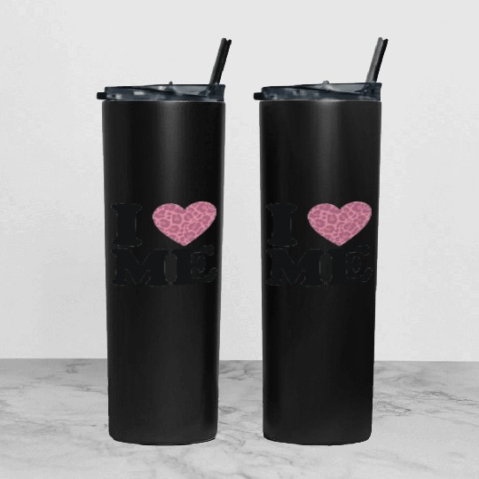 Love Yourself! I Love Me Tumbler With Lid And Straw
