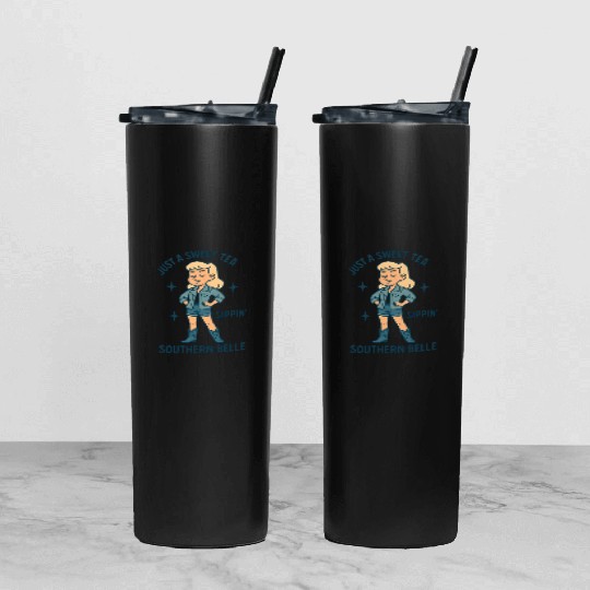 Sweet Tea Southern Belle Tumbler With Lid And Straw