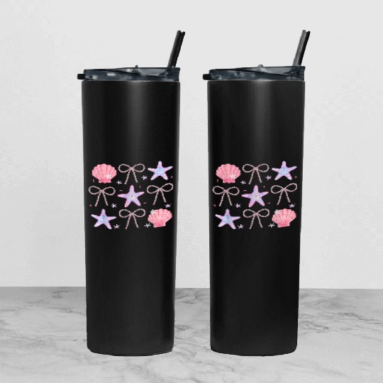 Under the Sea Sparkle Tumbler With Lid And Straw