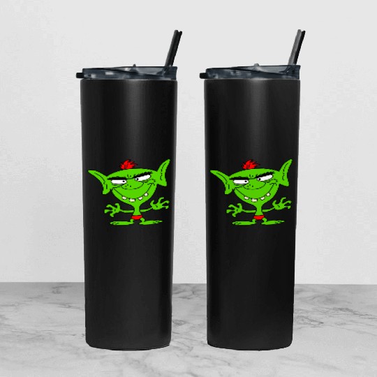 green goblin Tumbler With Lid And Straw