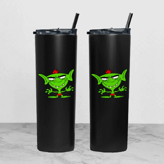 green goblin Tumbler With Lid And Straw