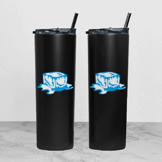 Ice Cube Tumbler With Lid And Straw