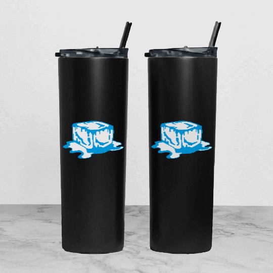 Ice Cube Tumbler With Lid And Straw