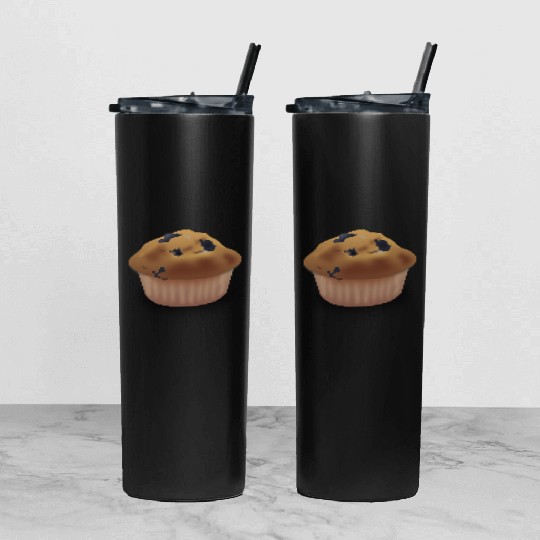 Blueberry Muffin Tumbler With Lid And Straw