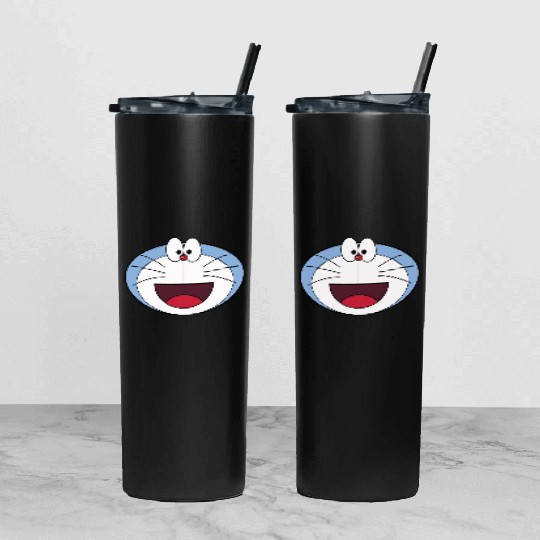 Doraemon Tumbler With Lid And Straw