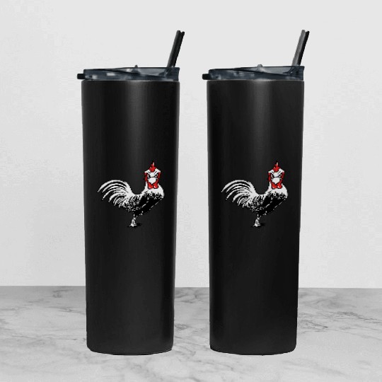 Cock funny Tumbler With Lid And Straw