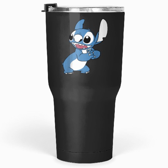 Disney Lilo Stitch Excited Cute Pose Big Chest Portrait Tumblers 30 oz
