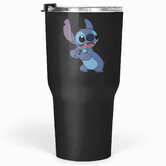 Disney Lilo Stitch Excited Cute Pose Big Chest Portrait V2 Tumblers 30 oz