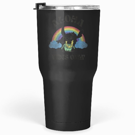 Disney Lilo Stitch Aloha Vibes Only Stitch Dancing Poster Tumblers 30 oz