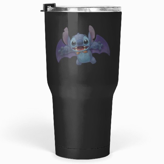 Disney Lilo Stitch Halloween Cute Vampire Stitch Portrait Tumblers 30 oz