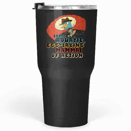 Disneys Phineas And Ferb Semi-aquatic Egg-laying Mammal Tumblers 30 oz
