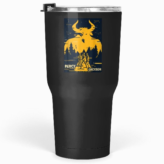 Disneys Percy Jackson Three Heroes Against The Minotaur  Gifts Tumblers 30 oz