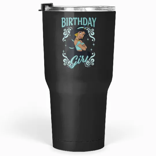 disneyss Aladdin Birthday Girl Princess Jasmine Chest Portrait  Gifts Tumblers 30 oz