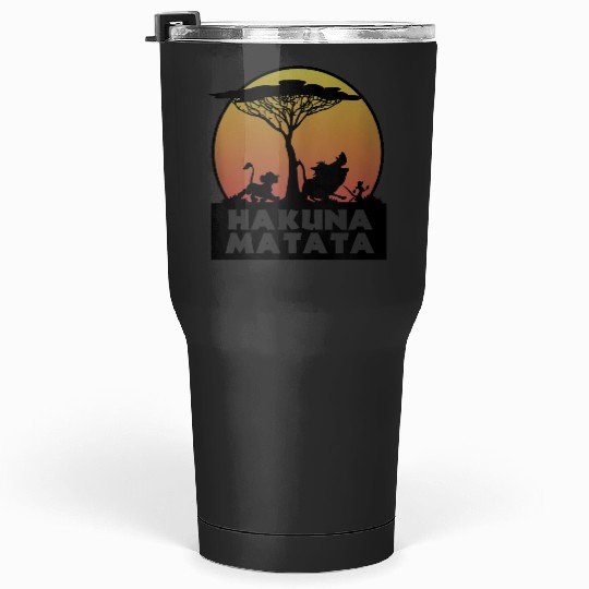 disneys The Lion King Hakuna Matata Characters Silhouette  gifts Tumblers 30 oz