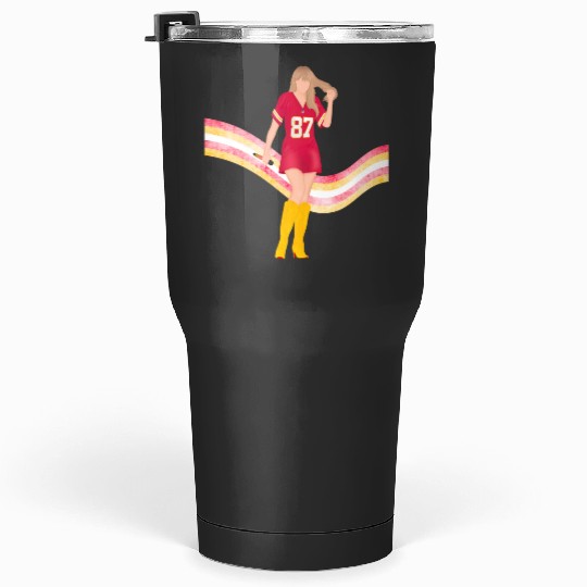 taylorr Swift x Travis Kelce Jersey (V5) Tumblers 30 oz