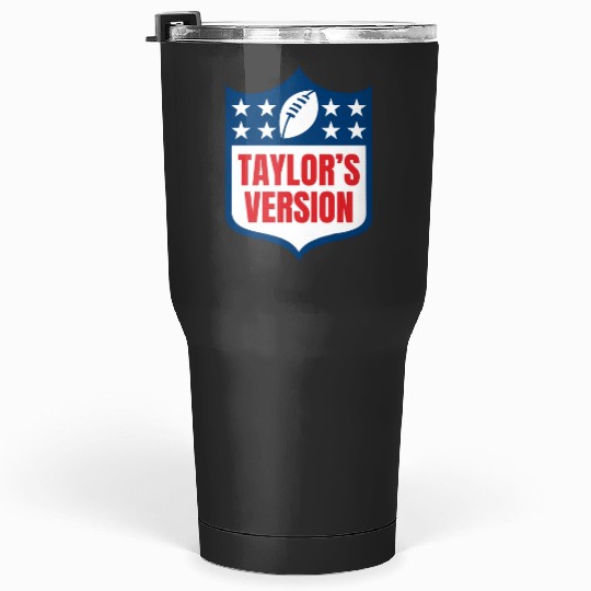 taylorr_S VERSION taylorr Swift + Travis Kelce Football Era Tumblers 30 oz