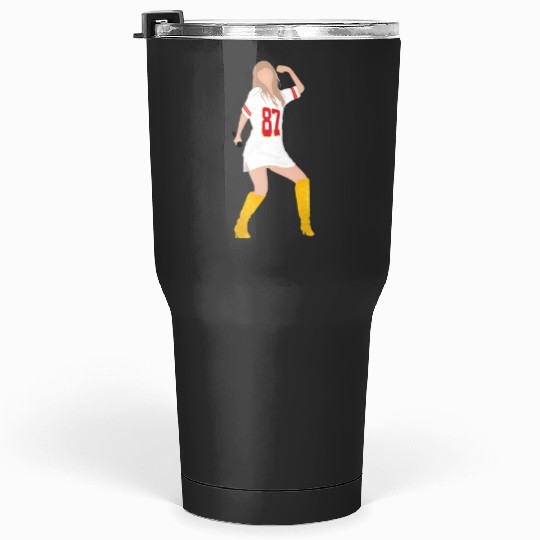 taylorr Swift x Travis Kelce Jersey (V3) Tumblers 30 oz