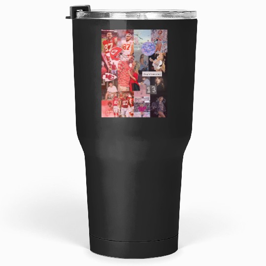taylorr Swift and Travis Kelce Tumblers 30 oz