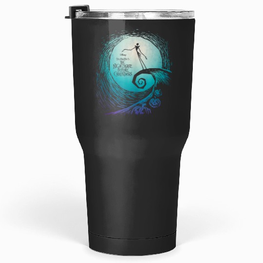 disneys Nightmare Before Christmas Jack Movie Logo Tumblers 30 oz