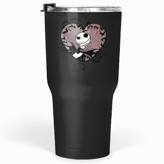 disneys Nightmare Before Christmas Valentines Jack Bat Heart Tumblers 30 oz
