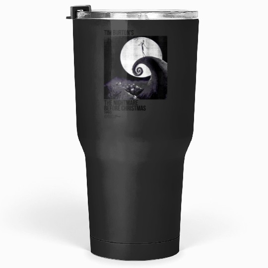 disneys Nightmare Before Christmas Movie Poster Ink Rolled Tumblers 30 oz