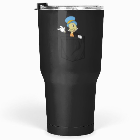 disneys Pinocchio Jiminy Cricket Faux Pocket Tumblers 30 oz