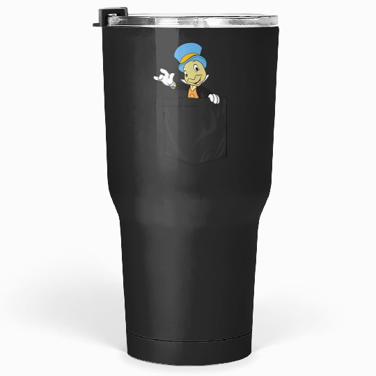 disneys Pinocchio Jiminy Cricket Faux Pocket Tumblers 30 oz
