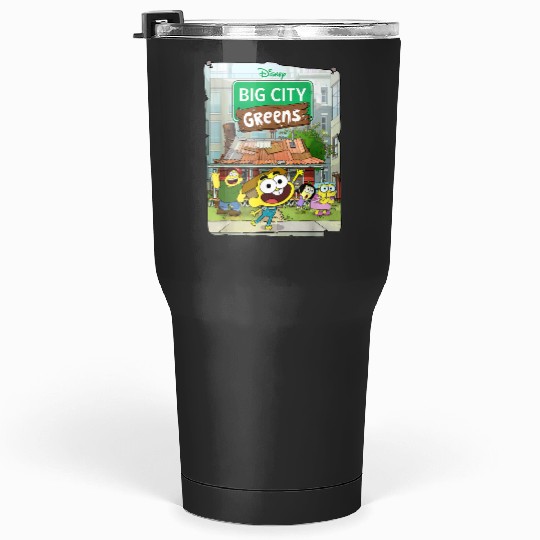 disneys Big City Greens Poster Cricket And Family Tumblers 30 oz