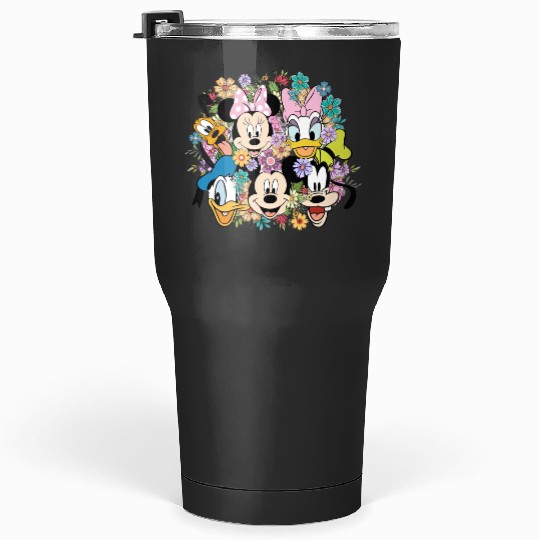 Disney Epcot Flower And Garden Festival Shirt, Floral Mickey And Friends Shirt Tumblers 30 oz