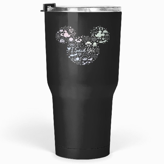 Disney I Said Yes Engagement Proposal Mickey Hea Tumblers 30 oz