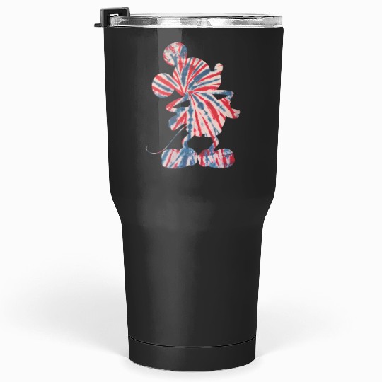 disneys mickeys Mouse Red White Blue Tie Dye Tumblers 30 oz