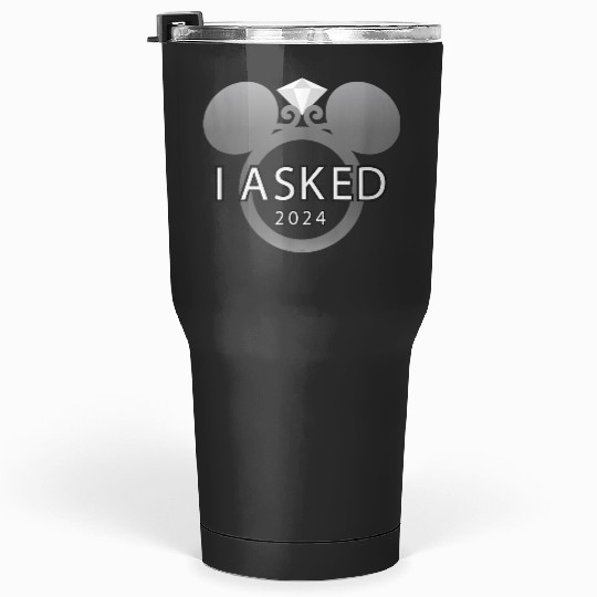 disneys I Asked 2024 Engagement Ring Proposal Mickey Tumblers 30 oz