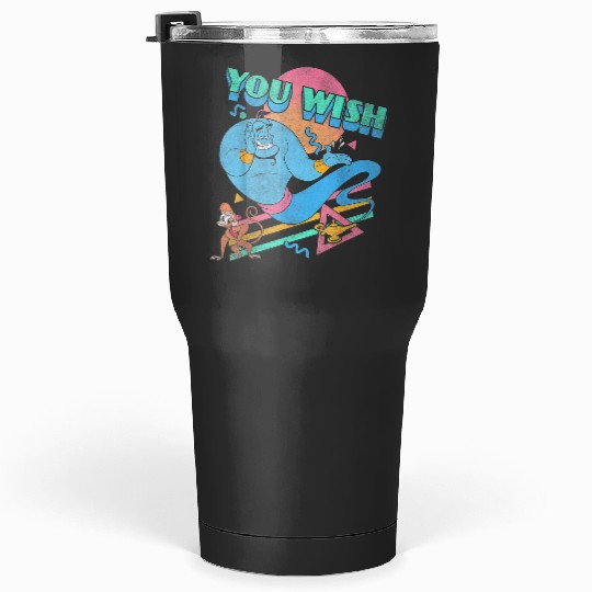 disneys Princess Genie Abu You Wish Eighties Symbols Tumblers 30 oz