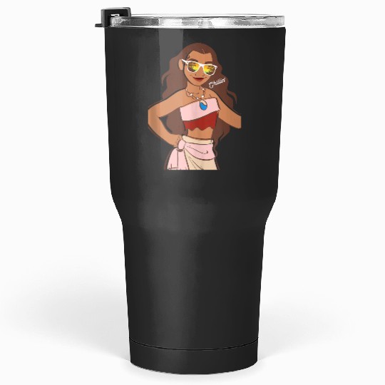  Disney Moana Cool Chillin On The Island Big Chest Portrait Gift Tumblers 30 oz