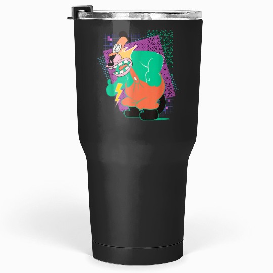 disneys Villains Peg leg Pete Retro 90s Vivid Colors Tumblers 30 oz