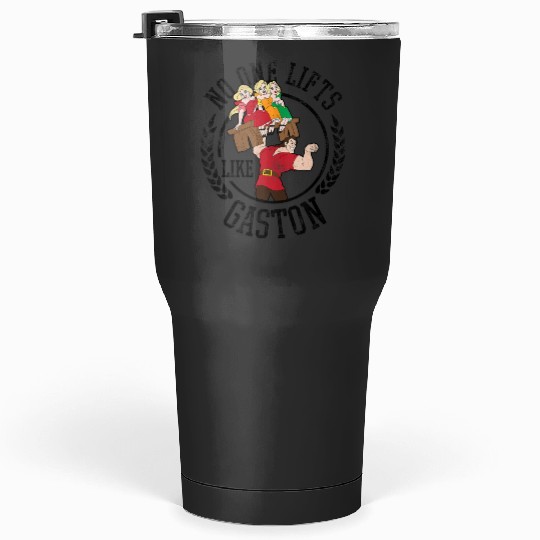 Disney Beauty and the Beast No One Lifts Like Gaston Badge Tumblers 30 oz
