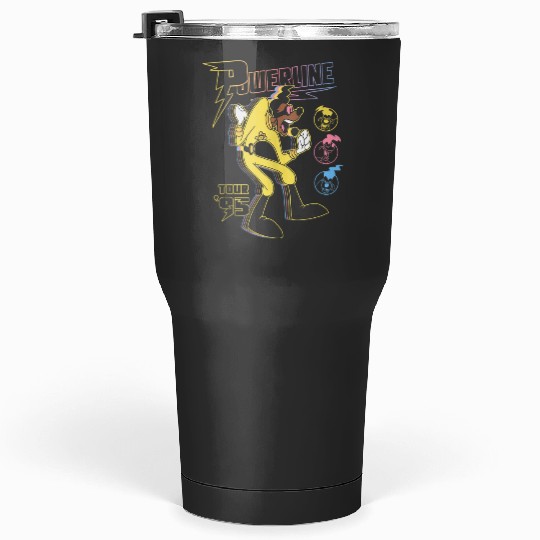 Disney A Goofy Movie Powerline Tour 95 Retro Neon Poster Tumblers 30 oz