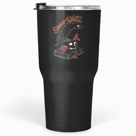 Disneys Snow White Queens Crow On Skull Graphic Tumblers 30 oz