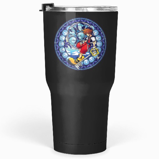Disneys Kingdom Hearts Sora Stained Glass Tumblers 30 oz