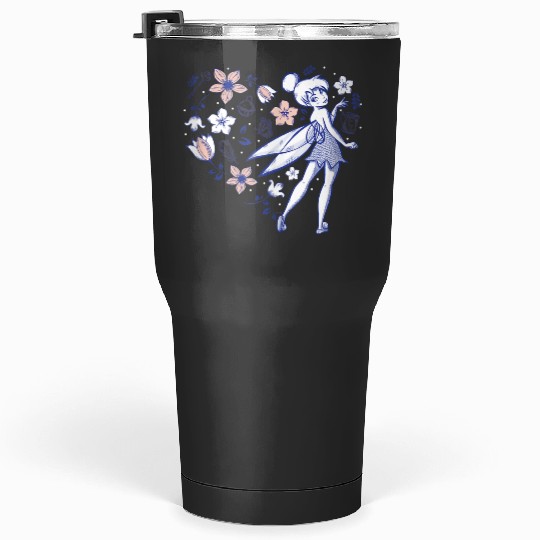 Disneys Tinker Bell Storybook Heart Blue Tumblers 30 oz