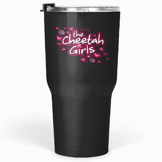 Disneyss Channel The Cheetah Girls Logo Pink Animal Print Tumblers 30 oz