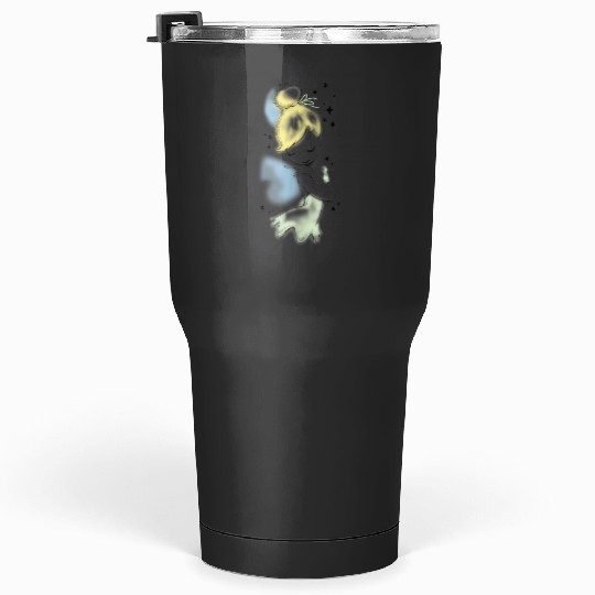 Disney Peter Pan Tinkerbell Airbrush Style Sketch Tumblers 30 oz