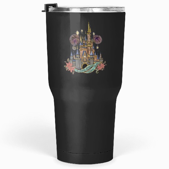 Disney Castle  Color Tumblers 30 Oz | Magic Kingdom Cinde Castle Tumblers 30 Oz