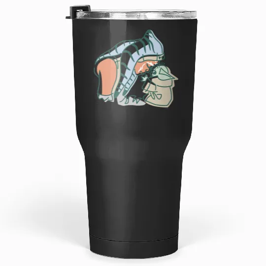 Grogu and Ahsoka Tano Tumblers 30 Oz, Disney Star Wars Tumblers 30 Oz