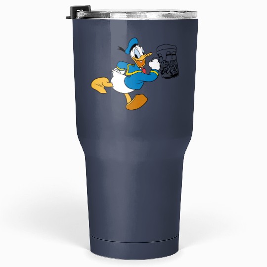 Donald Duck Drink Beer Tumblers 30 Oz, Disney Couple Tumblers 30 Oz Drinking Around