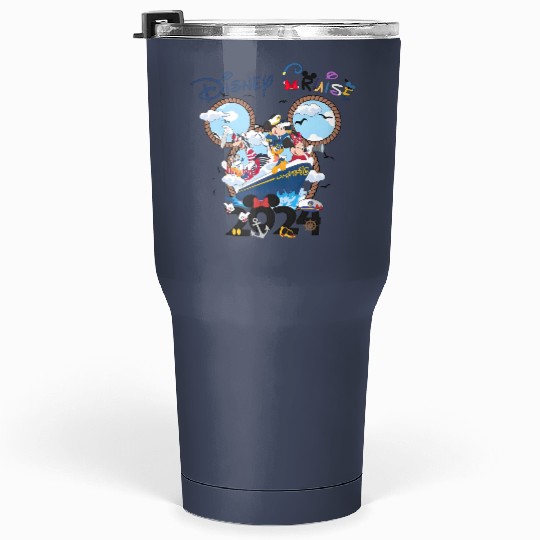 Cute Disney Cruise Line Mickey and Friends Tumblers 30 Oz, Disney Wish Fantasy Magic Wonder 2024