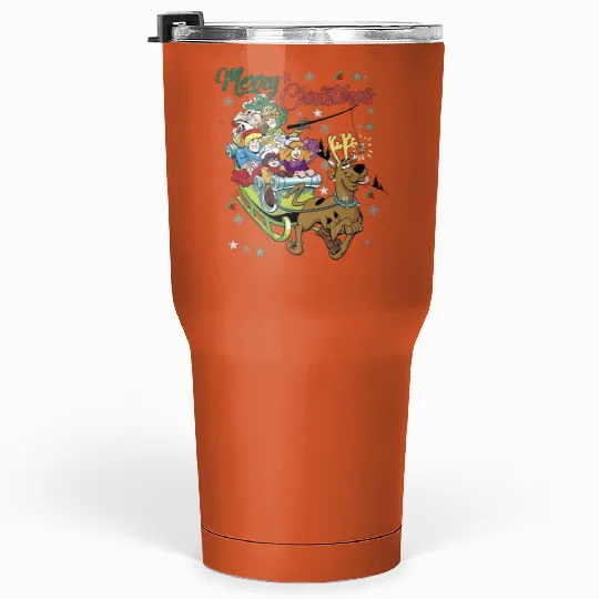 Christmas Scooby Doo Unisex Tumblers 30 Oz, Disney Scooby Doo Xmas Tumblers 30 Oz